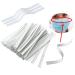 Plastic Strips Nose Wire Double Wire Nose Bridge for Mask 8CM Flat Nose Clips Nose Bridge Bracket DIY Wire for Sewing Crafts (100)