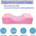 Pink Eyelash Extension Pillow - U Shape Neck Pillow for Beauty Salon | Comfortable Foam Velvet Pillowcase - Buy Online on SooperMarket.com