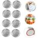POPETPOP 90 Pcs Mason Jar Lids Soda Can Lids Sprouting Lids for Mason Jars Lids Regular Mouth Glass Coffee Carafe Canning Jar Lids Wide Mouth Mason Jar Metal Lids Tinplate Heart-shaped Ring Silverx3pcs 8.6X8.6X0.2CMx3pcs - Buy Online on SooperMarket.com