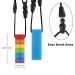 Sensory Chew Necklace - Rainbow Color Silicone Chew Pendant for Teething Babies, Autism, ADHD - 5 Pack - Buy Online on SooperMarket.com