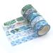 10 Rolls FKEYTO Washi Tape Set 15mm x 5 Meters - Ideal for Bullet Journals, Scrapbooking, DIY Crafts, and Planners - Buy Online on SooperMarket.com