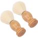 Premium Mini Shaving Brush for Men - Soft Synthetic Wooden Handle Ideal for Travel & Home Grooming | Facial Razor & Clean Tool - Buy Online on SooperMarket.com
