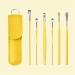 HEIMEABI Spring Earwax Cleaner Tool Set | 6Pcs 360 Spiral Design | Ear Wax Removal Kit with Storage Bag | Self Care Gifts - Yellow One Size - Buy Online on SooperMarket.com