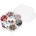 EXCEART Mini Brads: Small Round Metal Paper Fasteners - Pastel Colors for Scrapbooking, Crafting, DIY - 6-12mm - 1 Box - Buy Online on SooperMarket.com