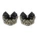 2Pcs Professional Hair Bun Cover Net Snood with Lace Pearl Decoration - Black Hair Accessories for Women Nurses and Stewardesses - Buy Online on SooperMarket.com