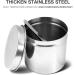 Stainless Steel Disinfection Jar with Tweezers(9cm) - Buy Online on SooperMarket.com