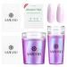 Saviland French Nail Stamper - 14PCS Durable French Tip Stamp Kit Silicone Jelly Nail Stamper with Scrapers&Cleaning Pads Nail Stamping Kit French Manicure Kit Nail Tech Supplies Gift for Women 01-2 pcs purple nail stamper