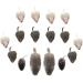QUOZUO Cat Mouse Toys Rattle Furry Cat Mice Pet Toys with Rattles for Pet Cat Kitten 16pcs Black and white - Buy Online on SooperMarket.com