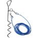 Bahob 30ft (9m) Dog Tie Out Cable and Stake Out for Outdoor Yard and Camping Small to Large Dogs Ground Field Spike Stake (30 ft Cable + Stake) - Buy Online on SooperMarket.com