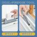 Grey-Window Cleaning Brush Windowsill Groove Deadend Cabinet Crevice Brush with Replace Head Household Cleaning Tools Easy Install - Buy Online on SooperMarket.com