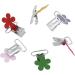 10pcs Mini Plum Shape Pacifier Clips | Colorful Clip Holders for Baby & Jewelry Making - International Shipping - Buy Online on SooperMarket.com