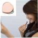 TOSSPER Compact Round Makeup Mirror - Folding Rose Gold Pocket Mirror for Travel & Camping - Heart-Shaped Style 2 - Buy Online on SooperMarket.com