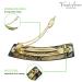 French Amie Onyx 1 Wide Celluloid Handmade Hair Clip Barrette - Elegant and Stylish - Buy Online on SooperMarket.com