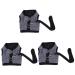 Minkissy 3pcs Bunny Vest Dress Guinea Pig Harness and Leash Small Pet Harness Dress Guinea Pigs Harness Vest Hedgehog Clothes Chinchilla Costume Guinea Pig Clothes Rabbit HAMSTER SIZE 2x3Pcs Gray 3 pieces