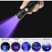 ADQOO UV Torch Rechargeable Blacklight Flashlight LED Mini Ultraviolet Torches USB Black Light Zoomable 395nm Detector for Dog Cat Pet Urine Stain Bed Bugs and More - Buy Online on SooperMarket.com