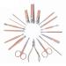 Verdant Touch Nail Care Tools Professional Manicure Pedicure Kit 18-in-1 Nail Clippers Set Rose GoldNail Care Tools
