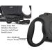 Retractable Dog Leads 26ft Pet Adjustable Leash for Small Medium Large Dogs Up to 49.8Kg (Black) - Buy Online on SooperMarket.com