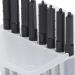 Wax Guard Filters 8Pcs Plastic Hear Clear Filters with Transparent Container Cerumen Stop Cleaning Tool Kit Protective Hearing Assistance Accessories (Black) - Buy Online on SooperMarket.com