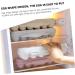 KOMBIUDA 2pcs Anti-Collision Damage Chicken Egg Tray for Refrigerator Egg Fridge Organizers re-usable Grey 30X11X6.5CM - Buy Online on SooperMarket.com