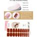 Kalolary 20PCS Dark Red Gel Nail Polish Strips - Self-Adhesive Wraps with File and Stick | UV/LED Lamp Required - Buy Online on SooperMarket.com