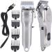 Professional Hair Clippers Kit with LCD Display - Rechargeable Stainless Steel Beard & Mustache Trimmer for Men | Grooming Salon Essentials - Buy Online on SooperMarket.com