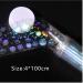 Nail Foils Transfer Starry Sky Holographic Nail Art Stickers Nail Tips for Nail Decoration Manicure 4 * 100cm Random Style - Buy Online on SooperMarket.com