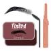 KAYNEST Tinted Eyebrow Soap Kit, Waterproof Long Lasting Brows Styling Soap for Natural Brows, 3D Feathery Brow Shaping Gel with Brow Trimmer and Brow Brush (DARK BROWN)
