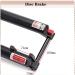 BUCKLOS MTB Fork 120mm Travel | 1-1/8 Straight/Tapered | Rebound Adjust | 15mm Axle | Manual Lockout | Air Shocks | Gold-Straight Tube 27.5 - Buy Online on SooperMarket.com