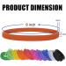 100 PCS Thin Blue Silicone Bracelets - Elastic Rubber Wristbands for Women, Men, Teens - Buy Online on SooperMarket.com