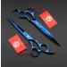 Purple Dragon PS02 Professional 7.0 inch 4PCS Pet Grooming Scissors Kit Japan Premium Steel Straight & Curved & Thinning Blade Dog Hair Cutting Shears Set with Case Blue - Buy Online on SooperMarket.com