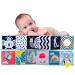 Baby Steps Koala Black White Colorful High Contrast Baby Soft Cloth Book  Tummy Time Toys Baby Safe Mirror Teether Early Educational for Infants Toddlers  Sensory Activity 0-3 Yrs Newborn Crib Toys