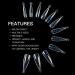 BNG Dual Nail Forms 120 Pcs Stiletto Gel Builder - Professional Salon Quality Full Cover Acrylic & Polymer Nails Extension Mold - Buy Online on SooperMarket.com