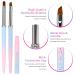 Sliverdew Nail Art Clean Up Brush Set - 2Pcs Round&Angled Professional Brushes for Nail Art Design and Fingernail Cleaning - Buy Online on SooperMarket.com