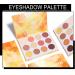 Yeweian Glitter Matte Orange Pink Eyeshadow Palette - 12 Colors Shimmer High Pigmented Makeup, Waterproof & Long-Lasting for Women - Buy Online on SooperMarket.com