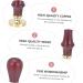 MUSISALY 3 Pcs Dispensing Plate Tool Espresso Hand Tamper Pressing Seal Mold Eye Makeup Tool Wooden Handle - Buy Online on SooperMarket.com