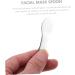 Gogogmee Stainless Steel Spoon Skin Caring Tool Facial Scoop Makeup Pick Spoons Cream Scoops Beauty Spatulas Facial Spoon Facial Cream Spoons Makeup Supply 6.5x2x0.2cm Silver - Buy Online on SooperMarket.com