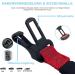 Leopets Dog Seat Belt for Car | Universal Fit for All Dog Sizes 30cm - 90cm | Safety Carabiner & Reflective Design - Red - Buy Online on SooperMarket.com