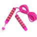 Kids Adjustable Jump Rope with Soft Foam Handles - Fun Outdoor Activity for Boys & Girls - Pink-Green - Buy Online on SooperMarket.com