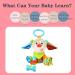 Hanging Car Seat Stroller Toy with Teether - Soft Plush Dog Design for Babies 6-12 Months | Soothing Teething Toy for 3-6 Months | Newborn Gifts for Boys and Girls - Buy Online on SooperMarket.com