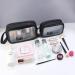 MAANGE Translucent Waterproof Toiletry Bag Set for Women and Men - 2 PC Makeup Organizer for Travel - Medium + Small Sizes - Buy Online on SooperMarket.com