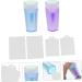 AOKWAWALIY 2 Sets Nail Stamp Nail Kits Girl Nail Art Printing Accessory Nail Art Stencils Nail Accessories Nail Pattern Printing Stamper Silica Gel Scraping Board Fully Transparent 6.5X3X3CM Purple Blue - Buy Online on SooperMarket.com