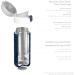 MONBENTO Insulated Bottle MB Pop Ginkgo - 360ml - Leakproof - Hot/Cold 12 Hours - Blue - BPA Free - Small Water Bottle for Kids/Adults - Buy Online on SooperMarket.com