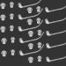 Hiibaby 30 pcs Ear Plug with 10 Tubes Resound BTE Hearing Enhancer Fitting Eartips Domes (Size S M L)