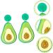 Abaodam 4 Pairs Avocado Earrings Avocado Gifts Avacado Bridal Earrings for Wedding Fashion Earrings for Women Sushi Go Drop Earrings Avocados Accessories Acrylic Miss Personality - Buy Online on SooperMarket.com