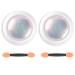 2Pcs Mermaid Neon Chrome Nail Powder for Nails Polish Pigment Chrome Powder Kit for Gel Nails Gradient Glitter Mermaid Pearl Aurora Nail Powder Nail Art Decoration with Nail Sponge Brush