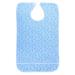 4 Types High Temperature Resistance No Deformation Pratical Dining Aid Bib Bib Apron Catch Food Leaking Soup for Adult the Elderly(27*17*2cm-Flower blue)