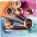 Buy Dilisen Extra Small Hair Knot Manufacturers for Kids | 6 PCs Chignon Hair Donut Sock Bun Shape Mini Dark Brown Donut Shaper for Short & Thin Hair - 2.4 Inches - Buy Online on SooperMarket.com