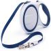 Hycyyfc roller linen 3/5m dog leash for small & large dogs dog leash pull-out with comfortable handle puppy cat belt leash roller leash pull-out robust training line adjustable blue 3m