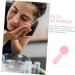 FOYTOKI Silicone Face Brush Silicone Facial Brush Face Scrubber Exfoliator Brush Exfoliate for Face Scrubber Facial Exfoliator Brush Face Silicone Scrubber Silicone Scrubber for Face 11x5cm Pink - Buy Online on SooperMarket.com