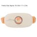 Heated Uterus Belt for Menstruation | 4-Level High Frequency Vibration Waist Belt for Women - Comfort & Relief (White) - Buy Online on SooperMarket.com